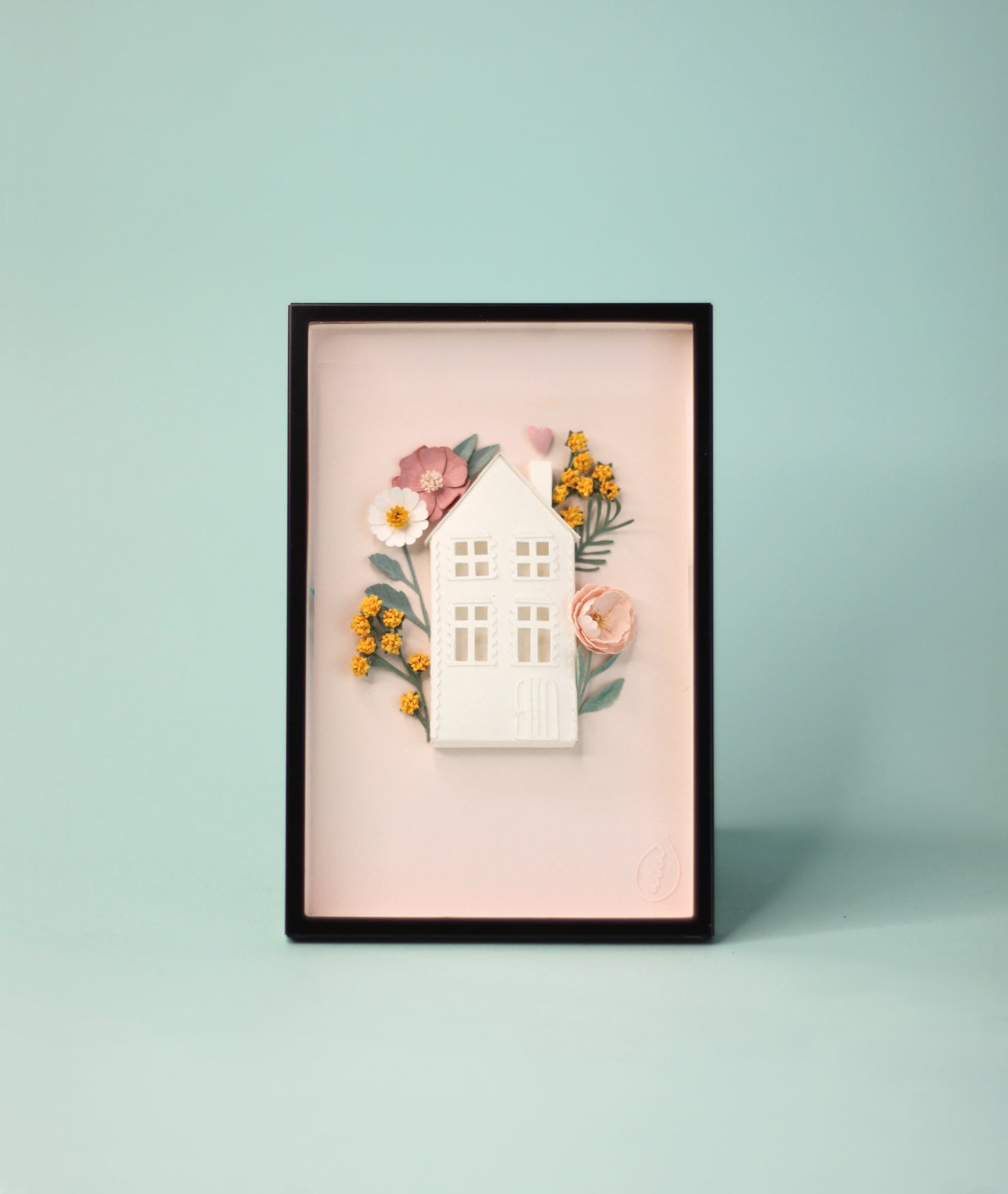 Cadre LE COTTAGE EN FLEUR