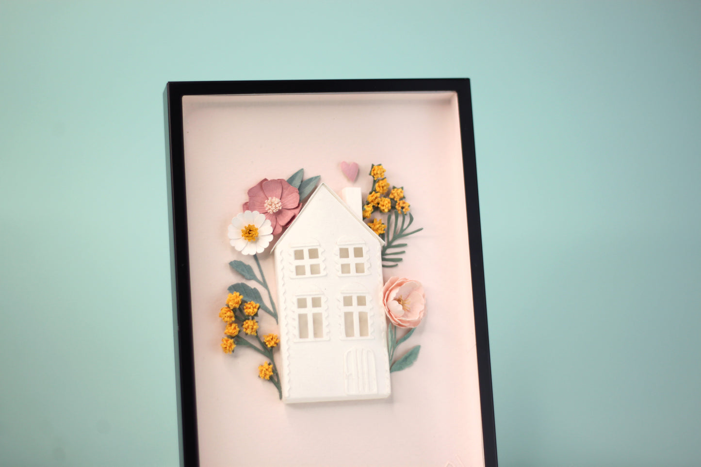 Cadre LE COTTAGE EN FLEUR