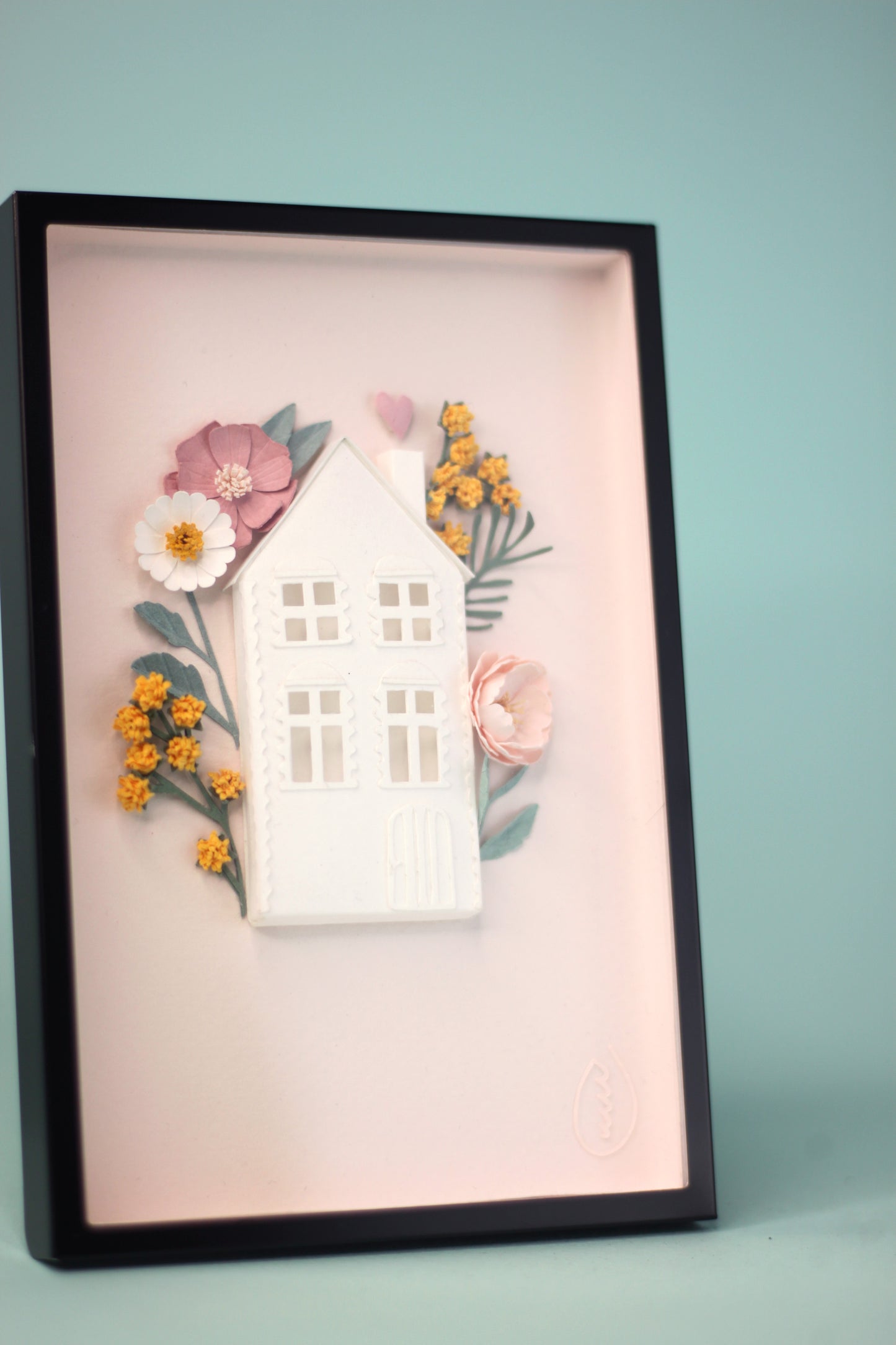 Cadre LE COTTAGE EN FLEUR