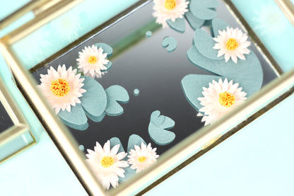 Boite en verre L'ETANG AUX NENUPHARS