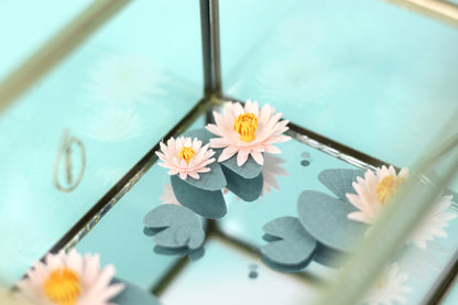 Boite en verre L'ETANG AUX NENUPHARS